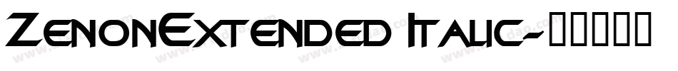ZenonExtended Italic字体转换